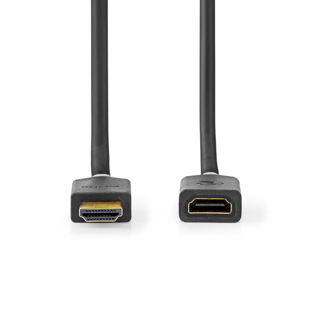 Nedis CVBW34090AT10 High Speed ??hdmi™-kabel Met Ethernet Hdmi™ Connector Hdmi™ Female 4k@60hz Arc 18 Gbps 1.00 M Rond Pvc Antraciet Doos