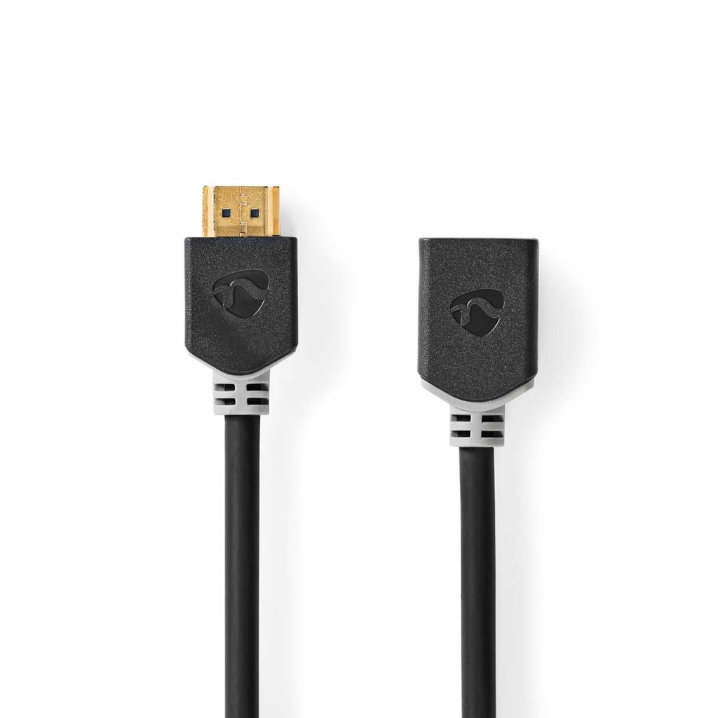 Nedis CVBW34090AT10 High Speed ??hdmi™-kabel Met Ethernet Hdmi™ Connector Hdmi™ Female 4k@60hz Arc 18 Gbps 1.00 M Rond Pvc Antraciet Doos