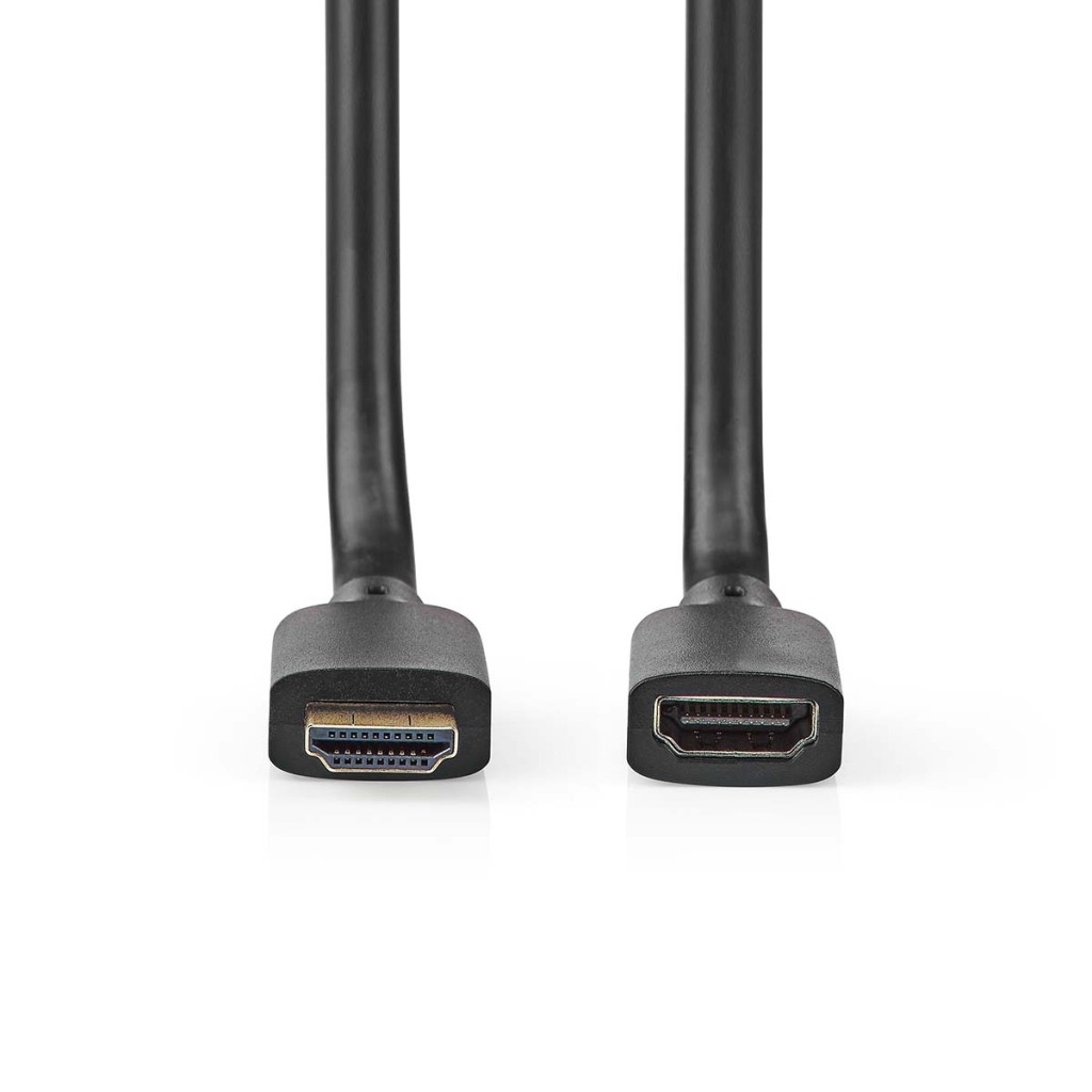Nedis CVGP35090BK10 Ultra High Speed ??hdmi™-kabel Hdmi™ Connector Hdmi™ Female 8k@60hz 48 Gbps 1.00 M Rond 7.9 Mm Zwart Envelop