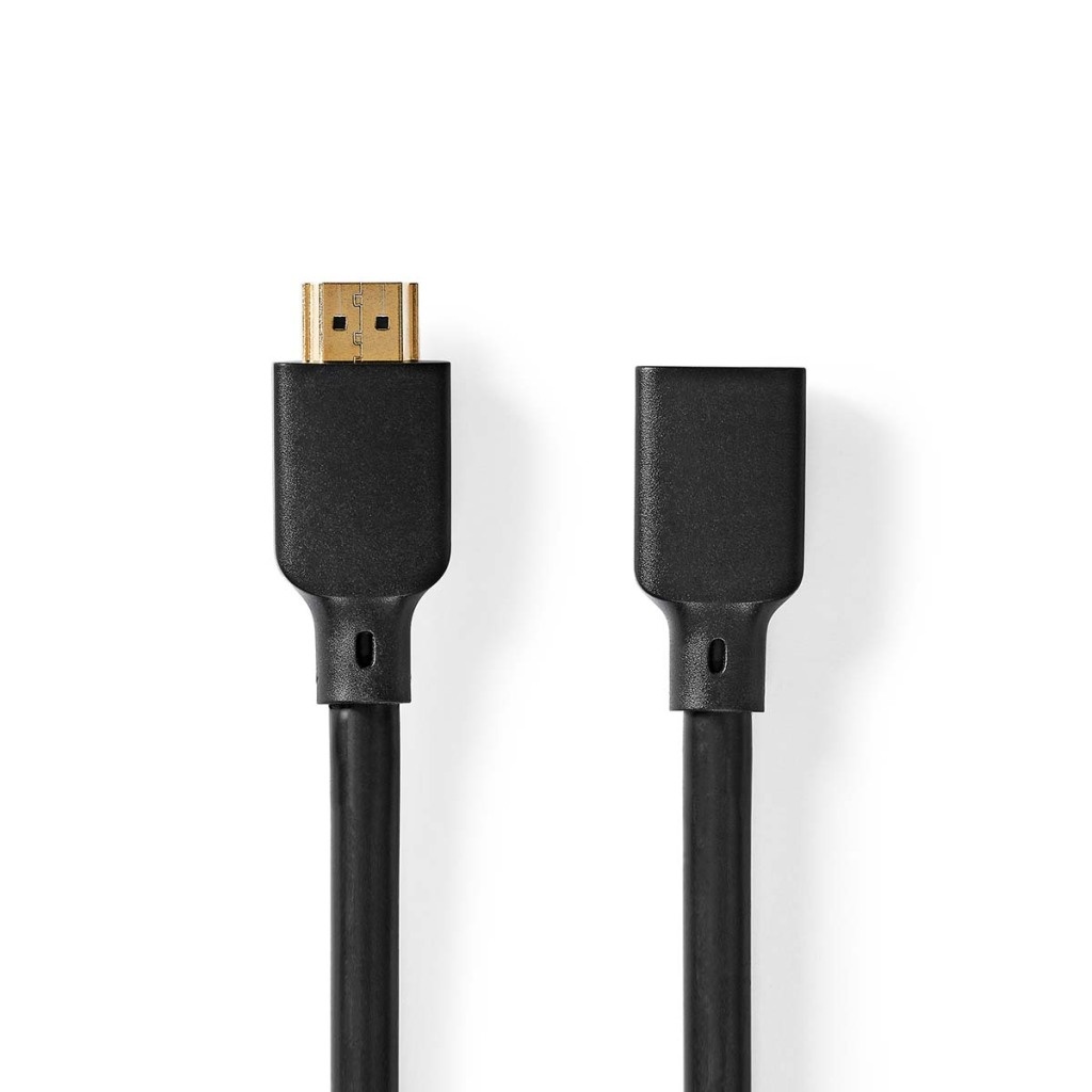 Nedis CVGP35090BK10 Ultra High Speed ??hdmi™-kabel Hdmi™ Connector Hdmi™ Female 8k@60hz 48 Gbps 1.00 M Rond 7.9 Mm Zwart Envelop