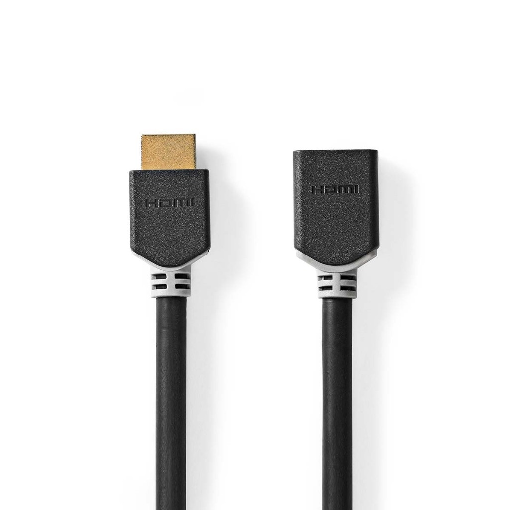 Nedis CVBW35090AT10 High Speed ??hdmi™-kabel Met Ethernet Hdmi™ Connector Hdmi™ Female 8k@60hz Earc 48 Gbps 1.00 M Rond Pvc Antraciet Doos
