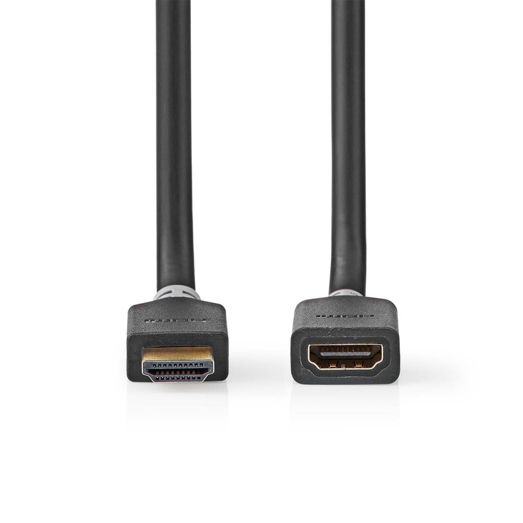 Nedis CVBW35090AT10 High Speed ??hdmi™-kabel Met Ethernet Hdmi™ Connector Hdmi™ Female 8k@60hz Earc 48 Gbps 1.00 M Rond Pvc Antraciet Doos