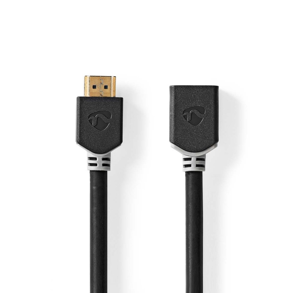 Nedis CVBW35090AT10 High Speed ??hdmi™-kabel Met Ethernet Hdmi™ Connector Hdmi™ Female 8k@60hz Earc 48 Gbps 1.00 M Rond Pvc Antraciet Doos
