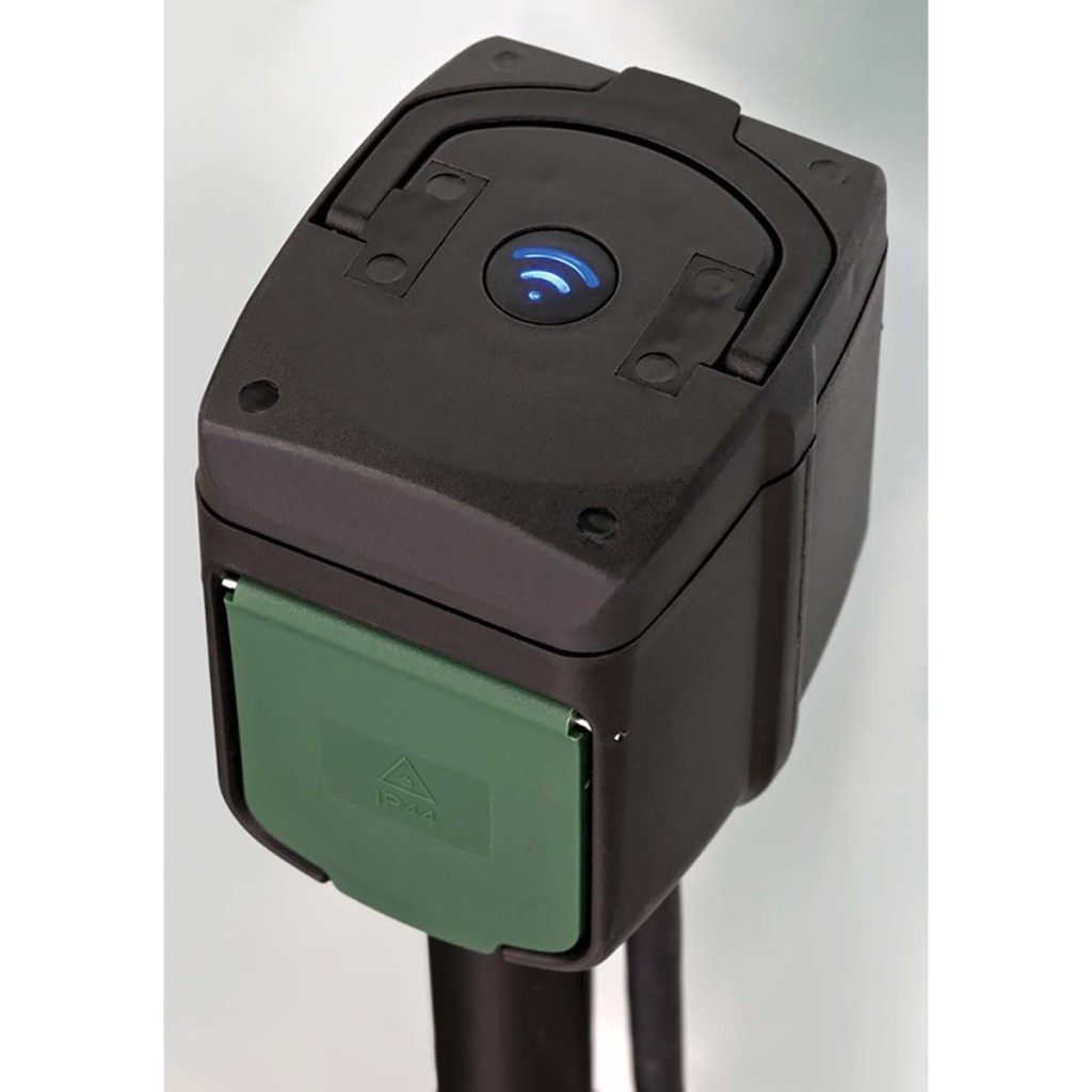 Brennenstuhl 1154540601 ®connect Wifi Slimme Buitenstopcontact 2-voudig / Slimme Stekkerdoos Voor Buiten Ip44 Met Grondspies En Montageplaat