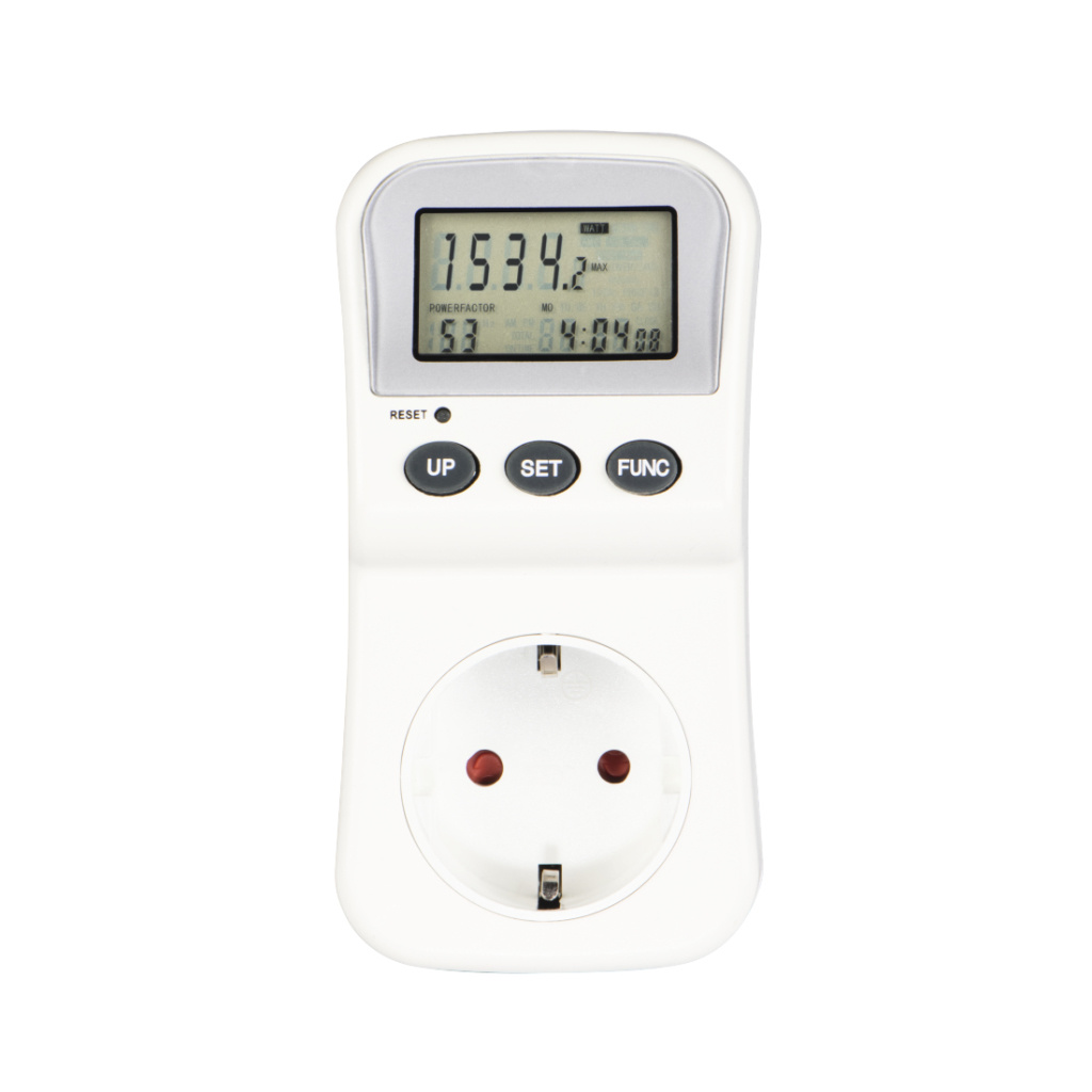 Hama Energiekostenmeter Met Lcd-display Digitale Elektriciteitsmeter Voor Het Stopcontact