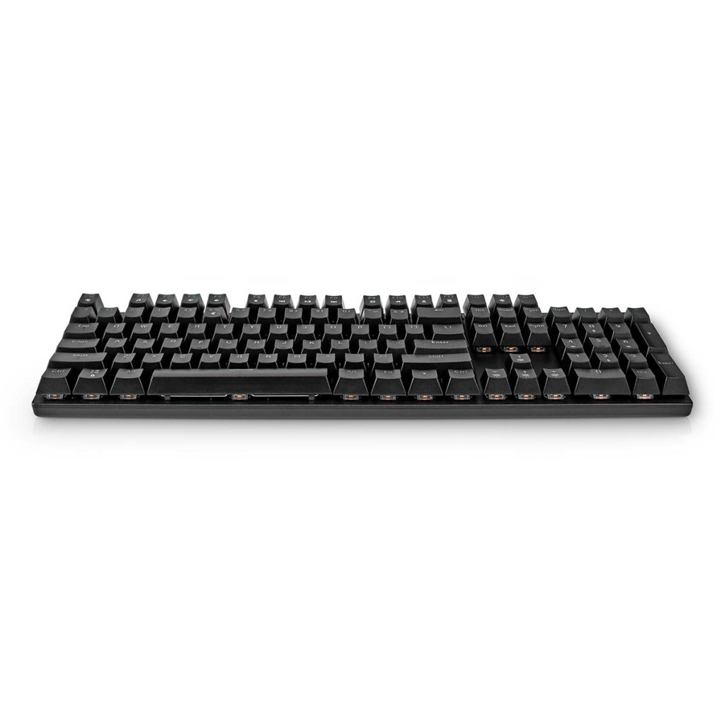 Nedis GKBDM110BKUS Bedraad Gaming Toetsenbord Usb Type-a Mechanische Toetsen Led Qwerty Us Internationaal Usb Gevoed Lengte Stroomkabel: 1.50 M Gaming