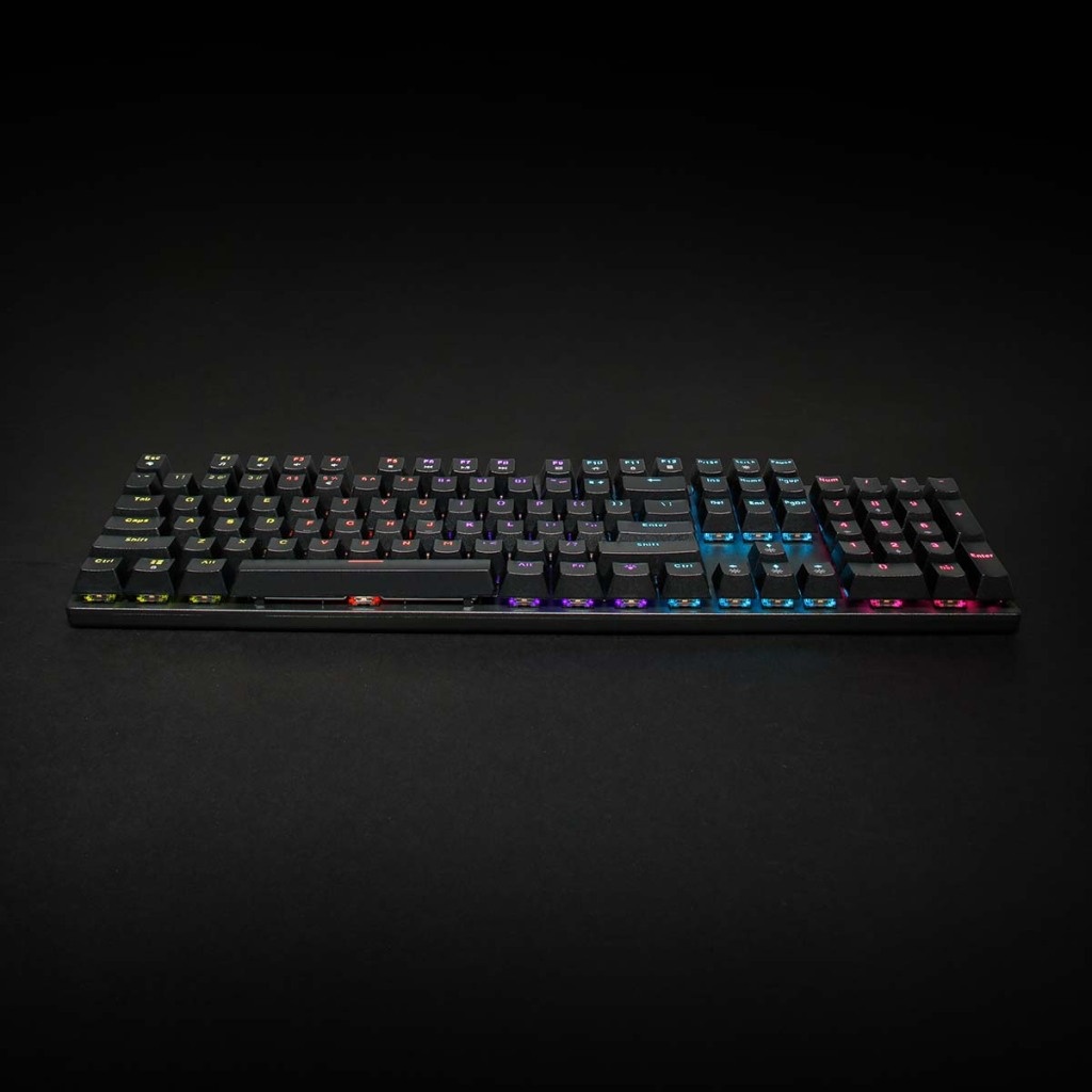 Nedis GKBDM110BKUS Bedraad Gaming Toetsenbord Usb Type-a Mechanische Toetsen Led Qwerty Us Internationaal Usb Gevoed Lengte Stroomkabel: 1.50 M Gaming
