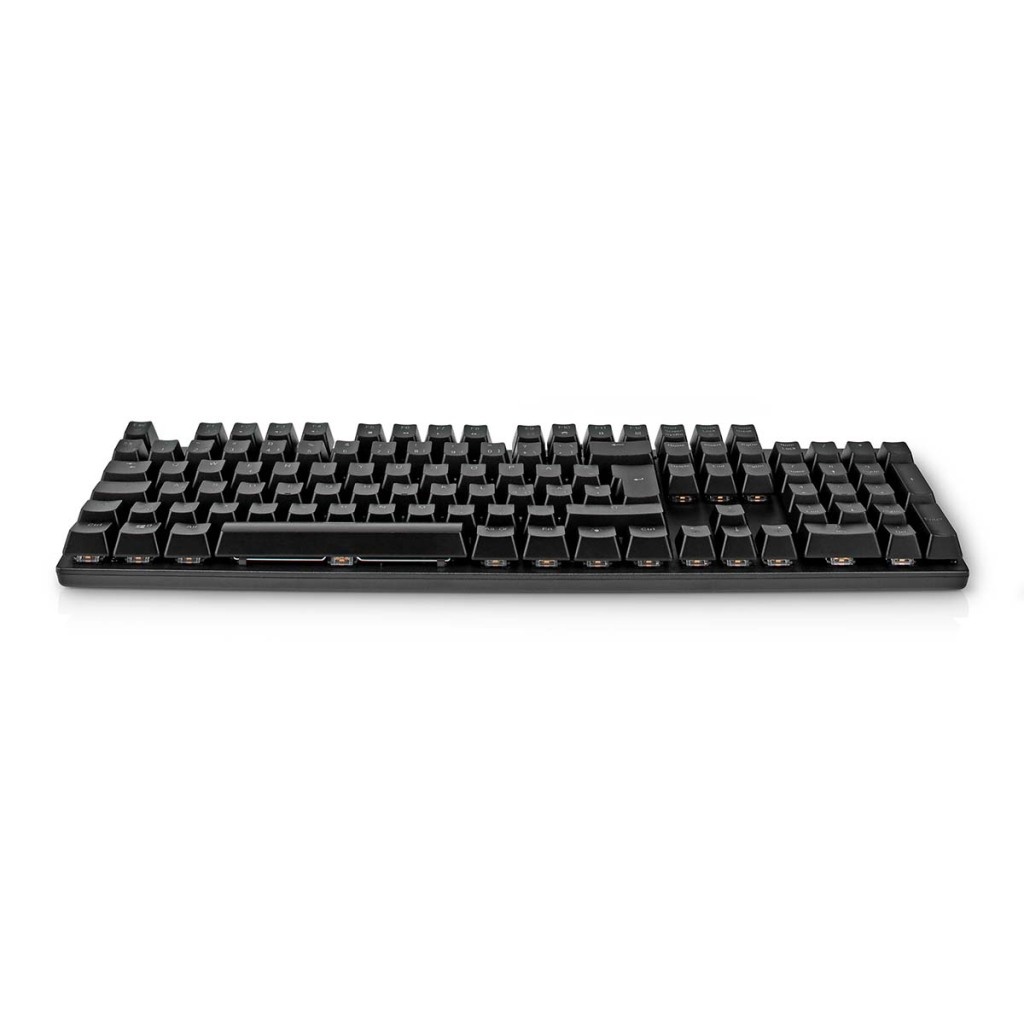 Nedis GKBDM110BKND Bedraad Gaming Toetsenbord Usb Type-a Mechanische Toetsen Led Qwerty Scandinavisch Usb Gevoed Lengte Stroomkabel: 1.50 M Gaming