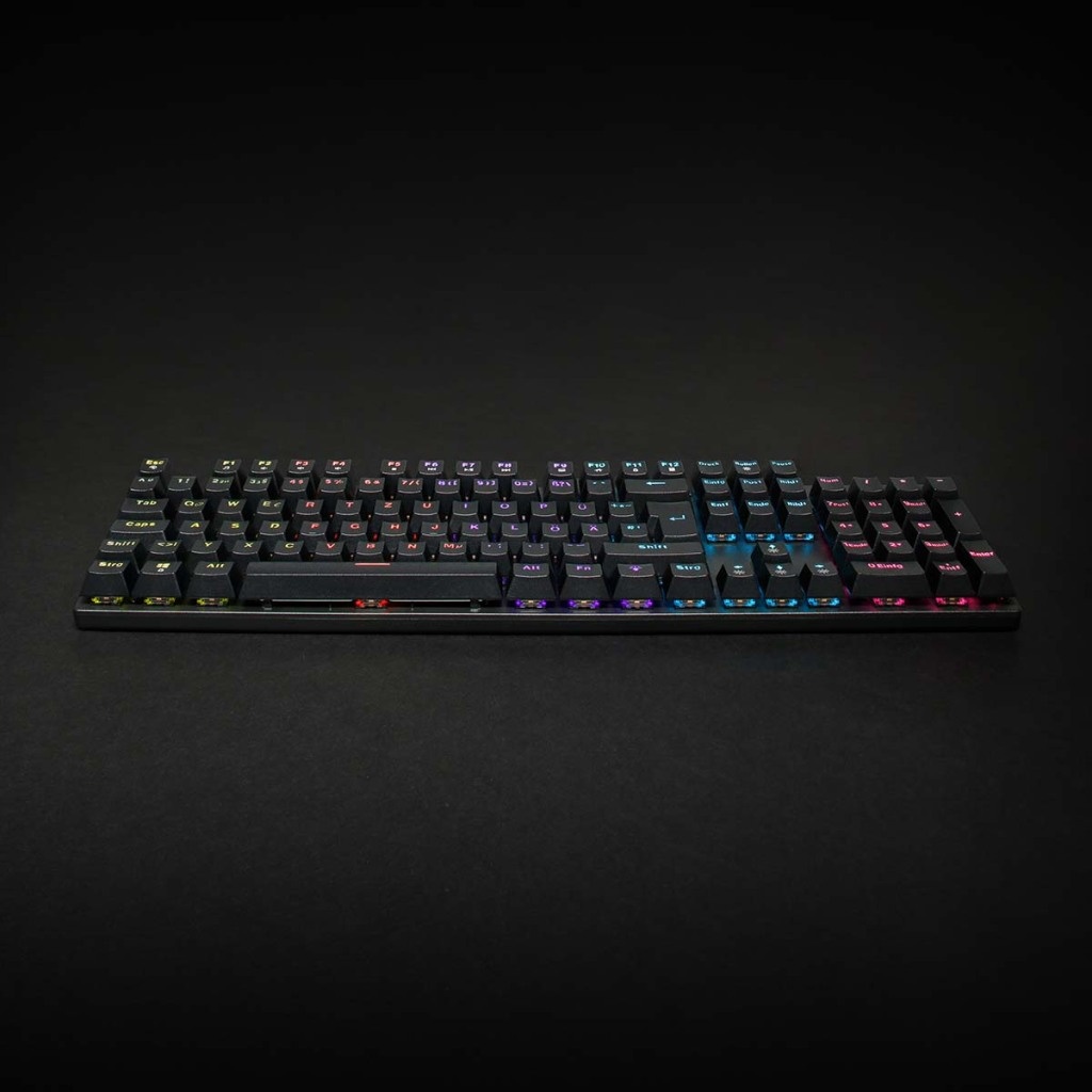 Nedis GKBDM110BKDE Bedraad Gaming Toetsenbord Usb Type-a Mechanische Toetsen Led Qwertz Duits Usb Gevoed Lengte Stroomkabel: 1.50 M Gaming