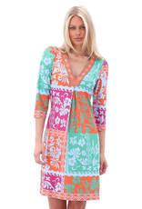 K-design 20 jurk K-design 3/4 mw met design A406 P965