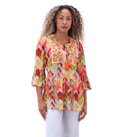 K-design 20 blouse K-design 3/4 mw boho met lovertjes A508 P932