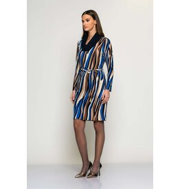 Batida 45 jurk Batida 2204 winter turquise print