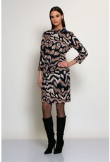 Batida 45 jurk Batida 2250 nougat blue print