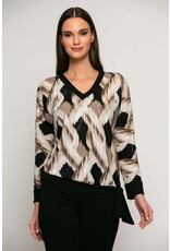 Batida 45 shirt batida 2227 beige glow print