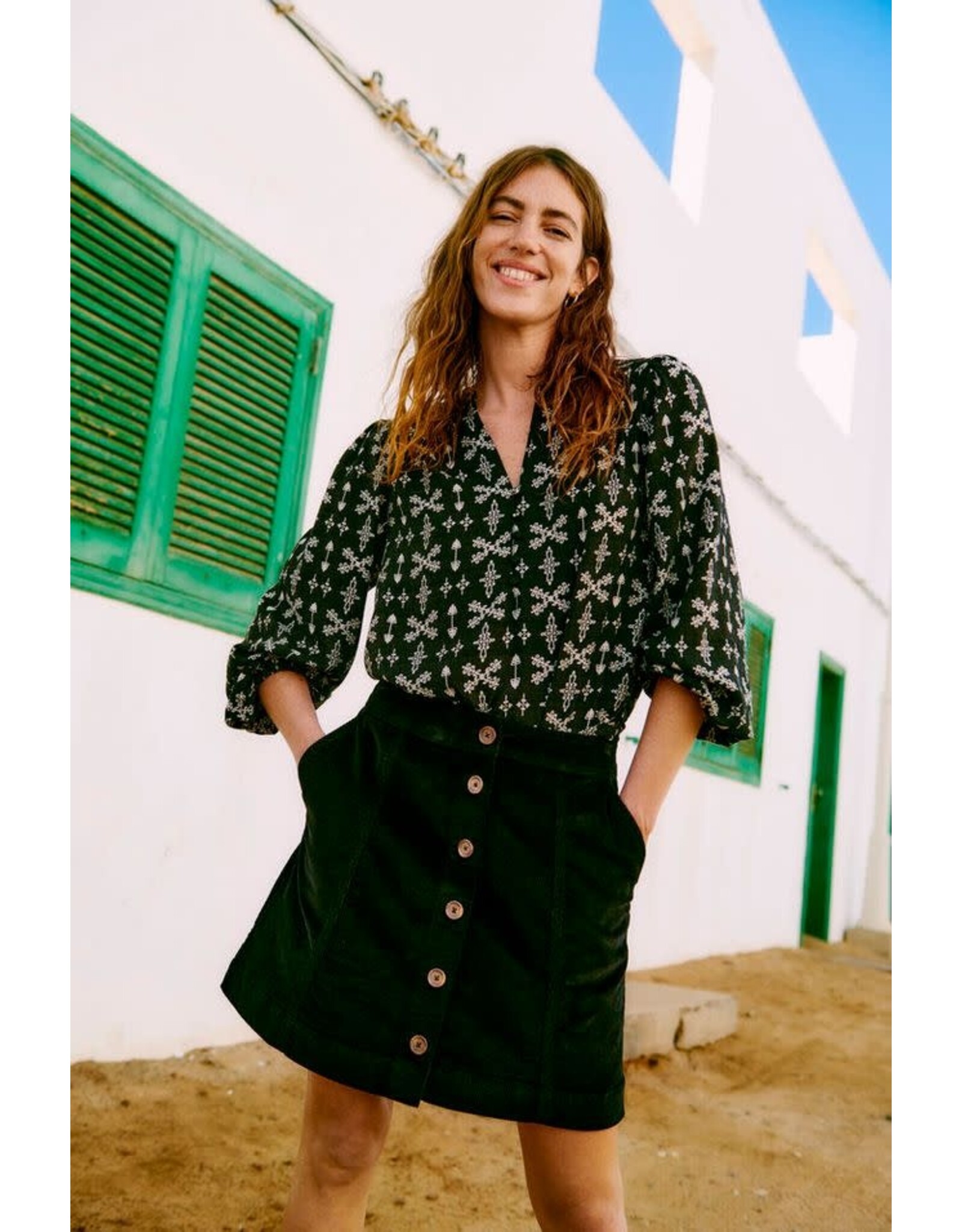 B.Young 44 blouse B.Young 20818182 byigava 900002195 meteo. western black