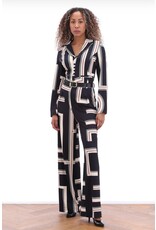 K-design 20 jumpsuit K-design met design & riem B331 P050