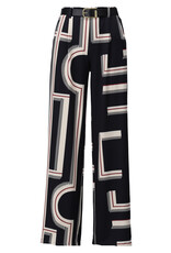 K-design 20 broek K-design met design en riem B332 P050