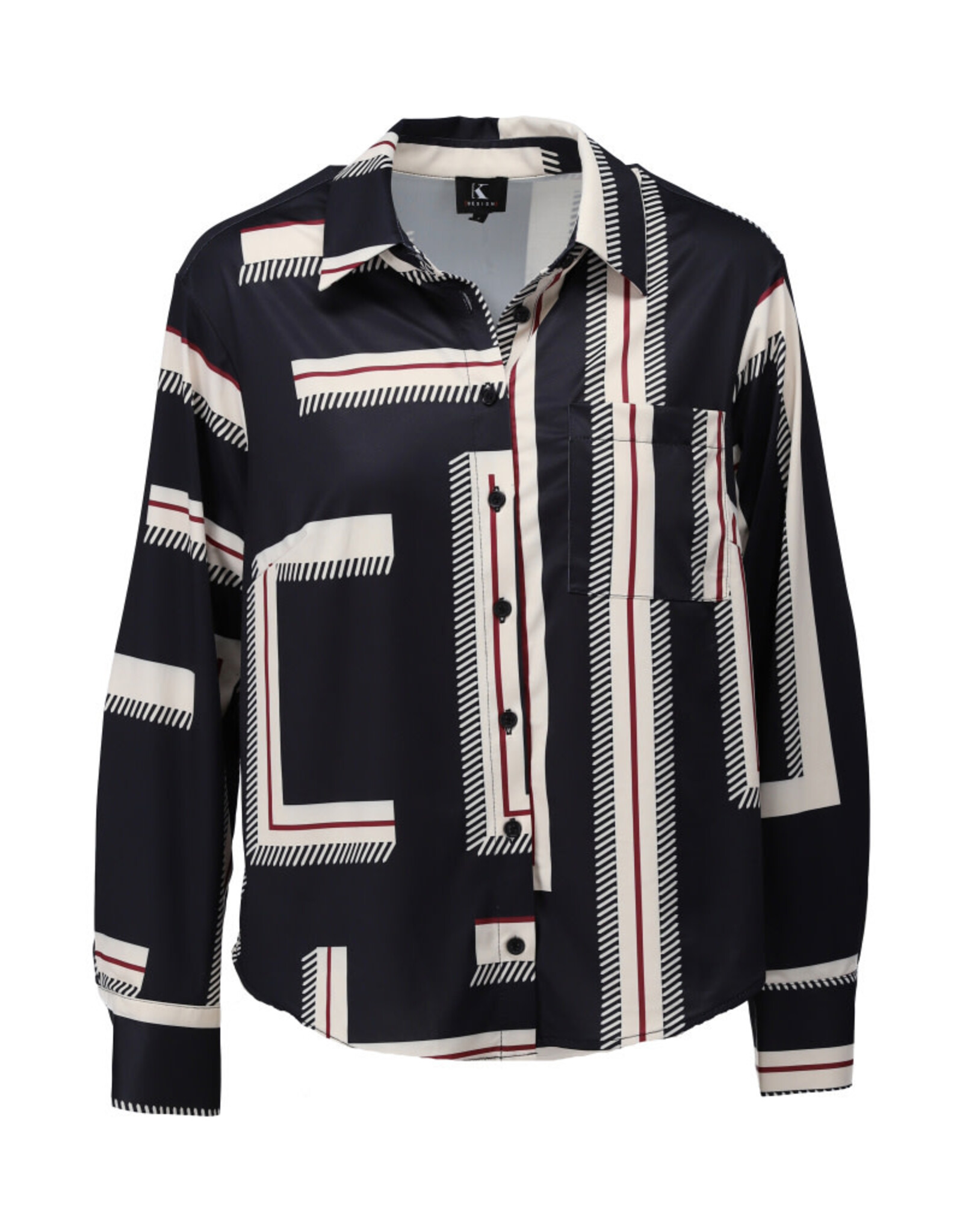 K-design 20 blouse K-design met design B333 P050