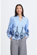 B.Young 44 blouse B.Young 20818918 byxfausta 900007885 li. blue mix