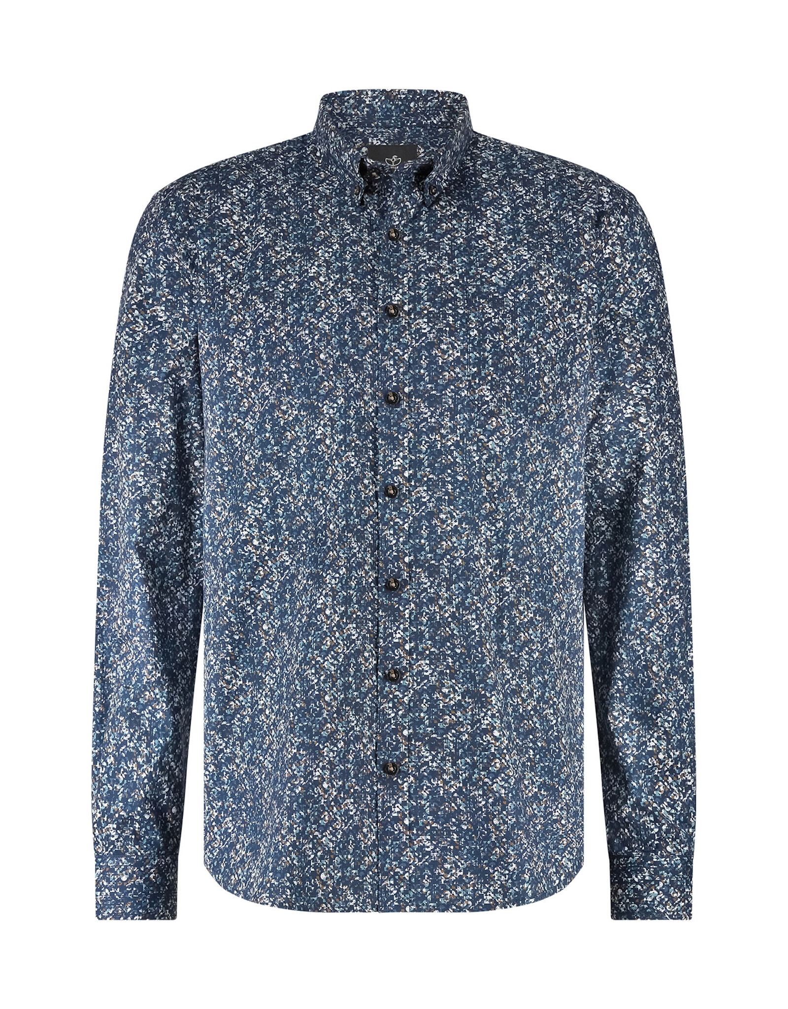 Blue Fields 30 shirt lm Blue Fields 214 45011 5811 kleine print marine +