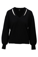 K-design 20 pull K-design met speciale V-hals B866 black