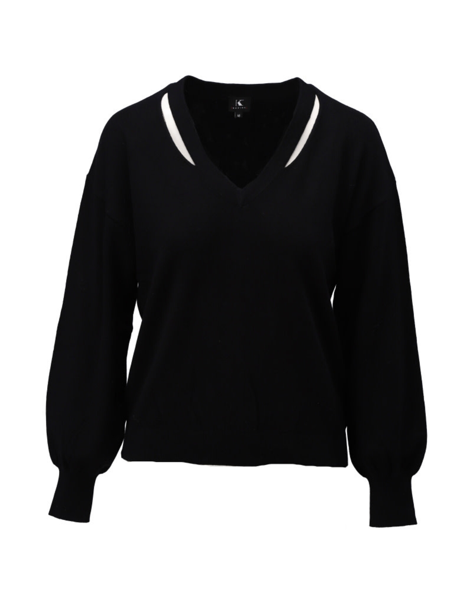 K-design 20 pull K-design met speciale V-hals B866 black