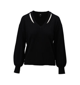 K-design 20 pull K-design met speciale V-hals B866 black