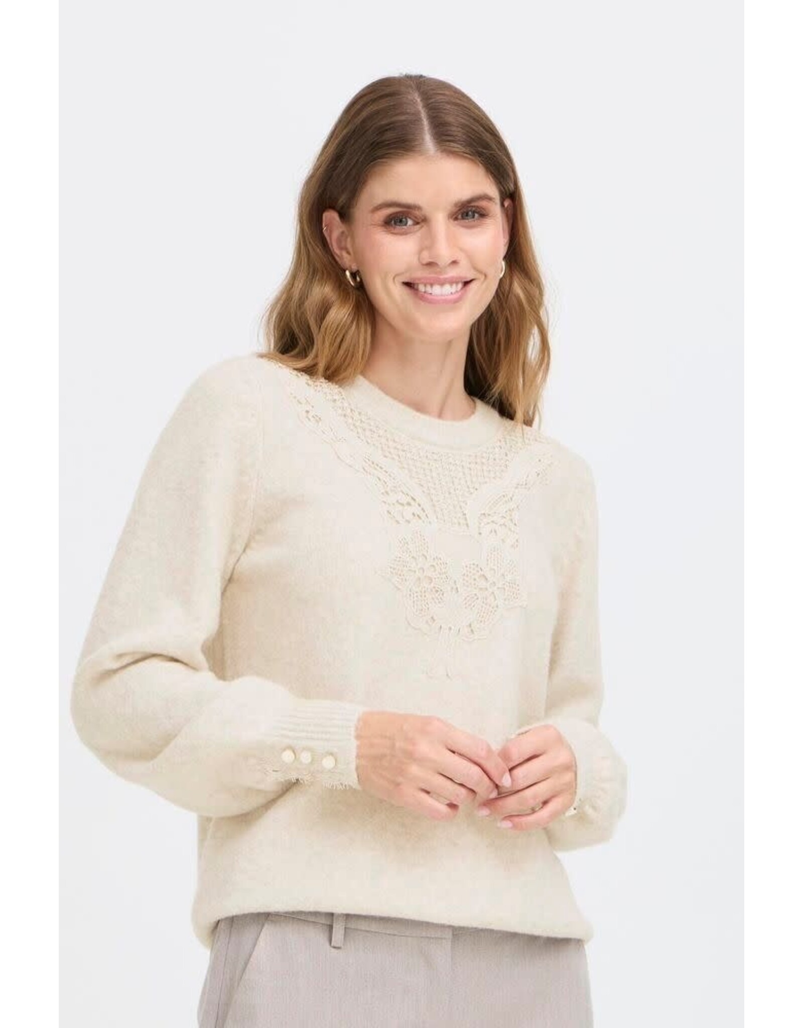 Fransa 34 pull Fransa 20617083 frellen 1304011 oatmeal mel.