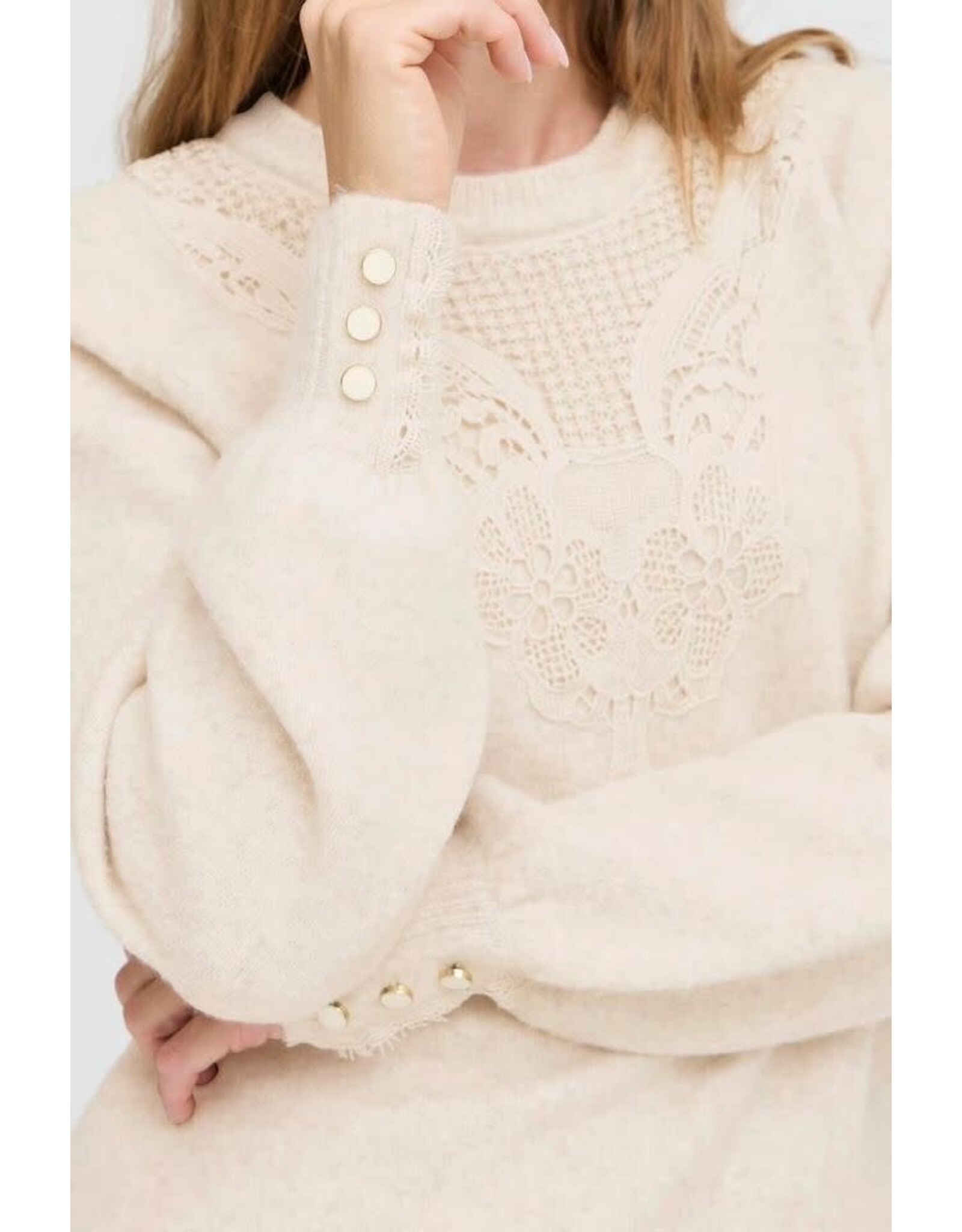 Fransa 34 pull Fransa 20617083 frellen 1304011 oatmeal mel.