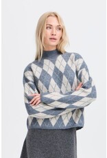 B.Young 44 jumper B.Young 20818116 bynafta argyle 900003263 grey