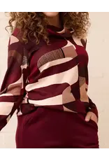 85 top 7619 FOS Nico aquarel bordeaux