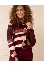 85 top 7619 FOS Nico aquarel bordeaux