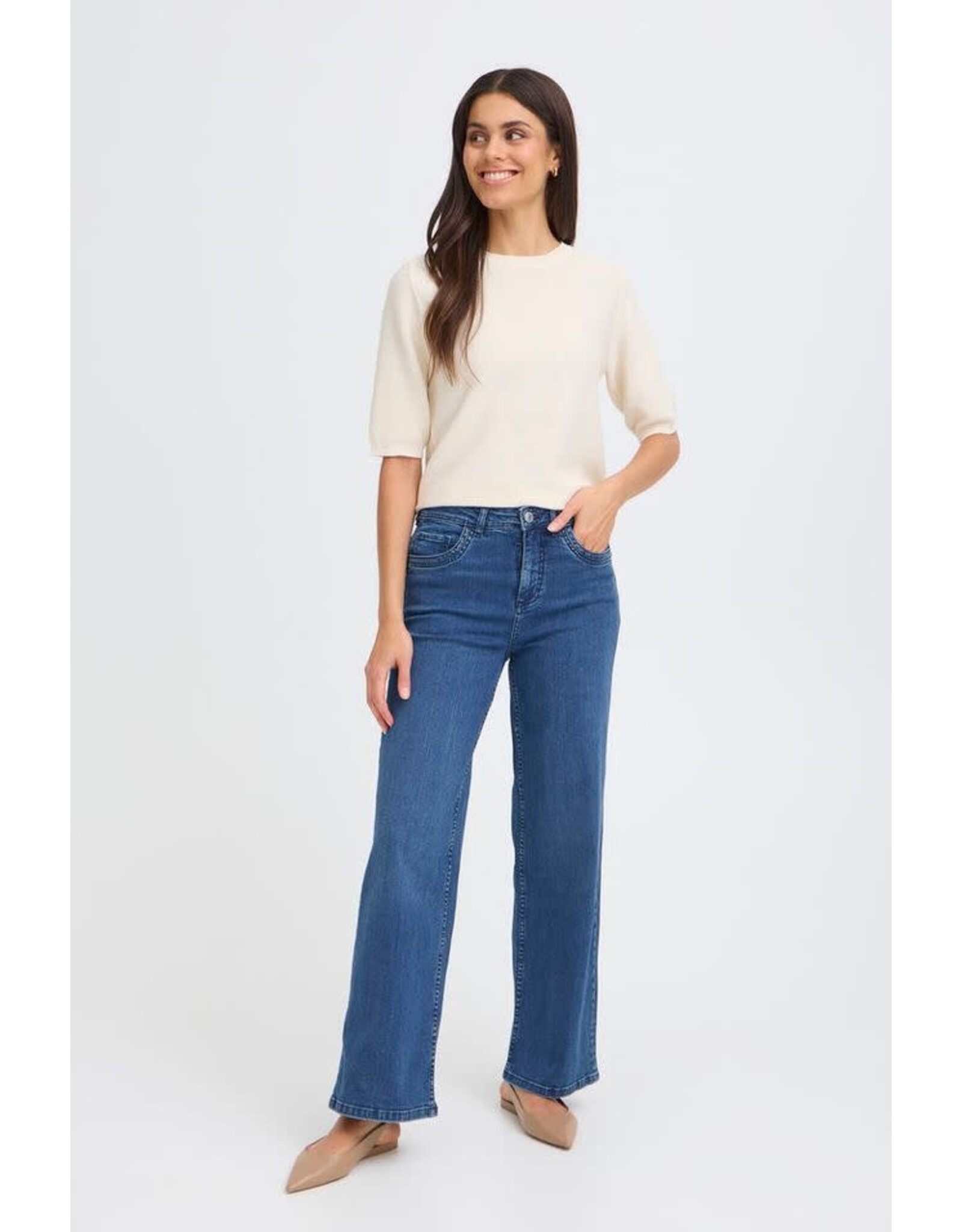 Fransa 34 jeans Fransa 20615215 frover hanna 200988 mid blue denim