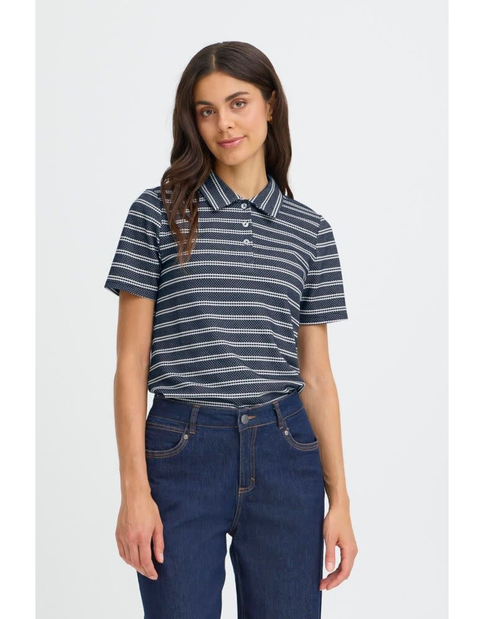 Fransa 34 shirt Fransa 20617412 frjosie 900004593 navy stripe