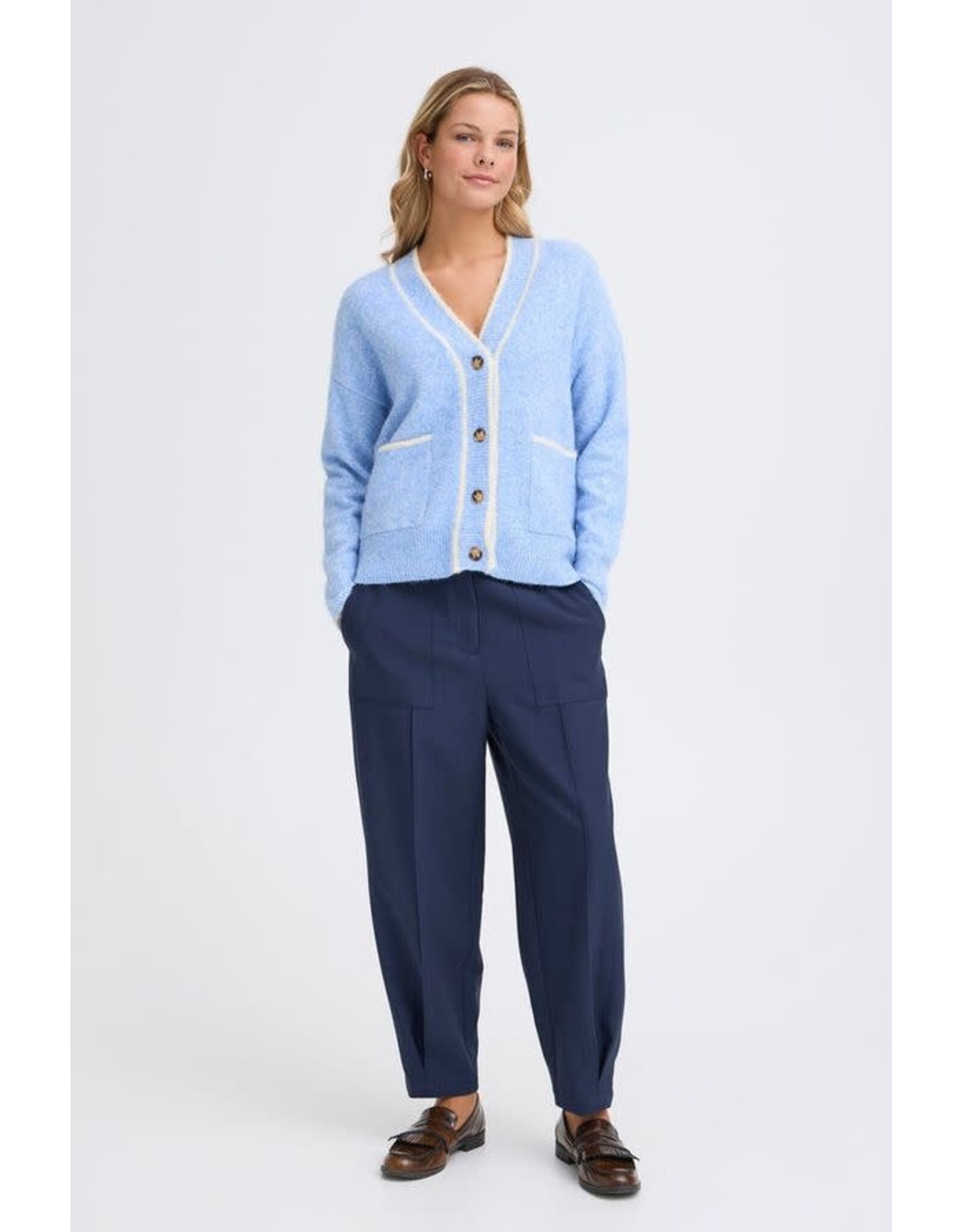 Fransa 34 cardigan Fransa 20617432 frkendra 900004161 blue melange