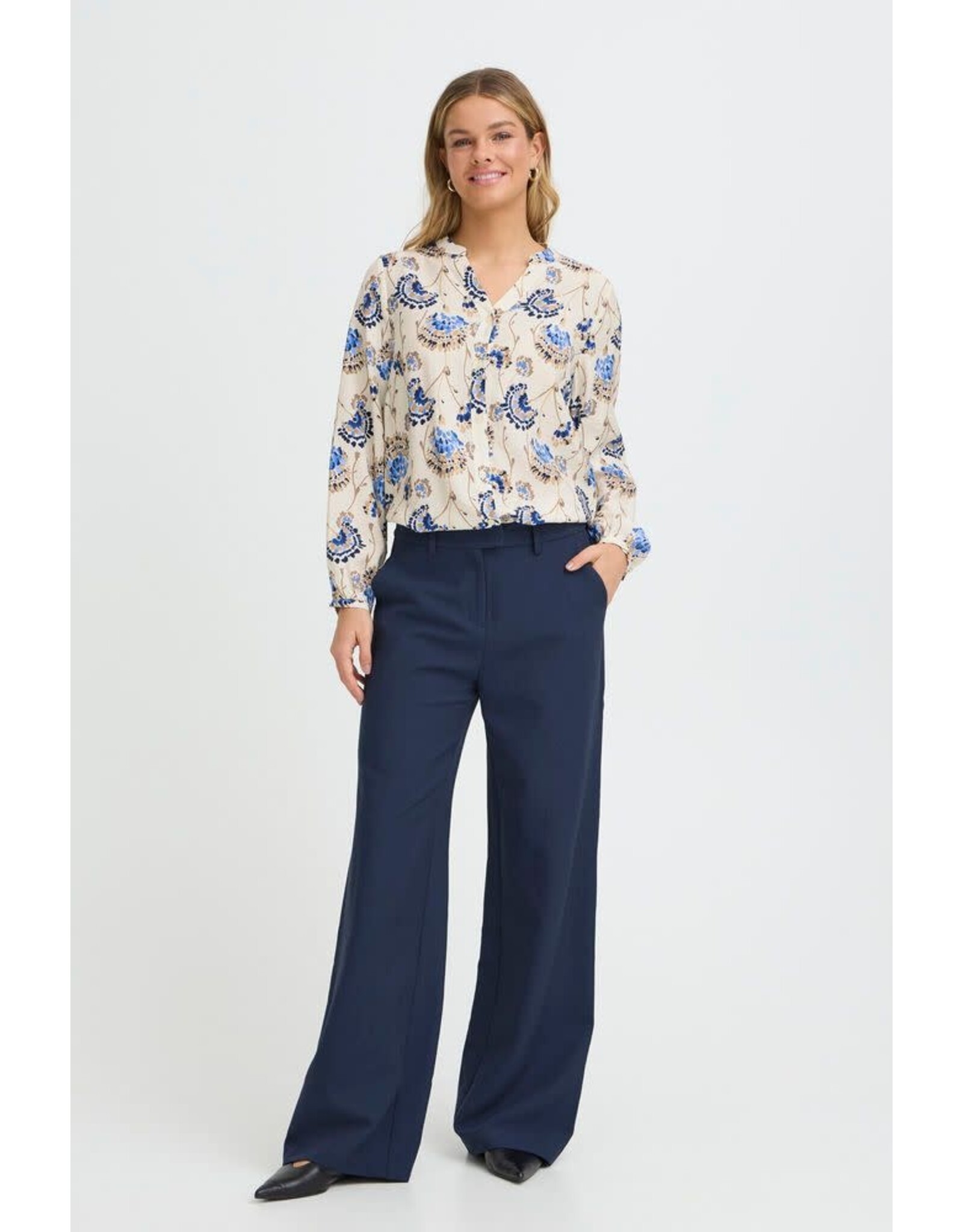 Fransa 34 shirt Fransa 20617837 frkalia 900008160 white floral