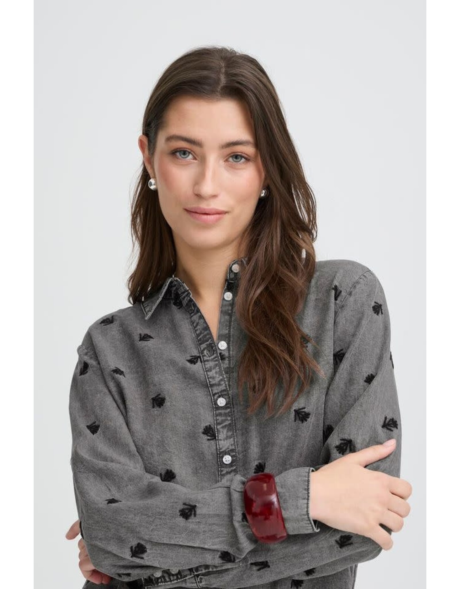 B.Young 44 shirt B.Young 20818576 bykosmo boho 900008582 grey