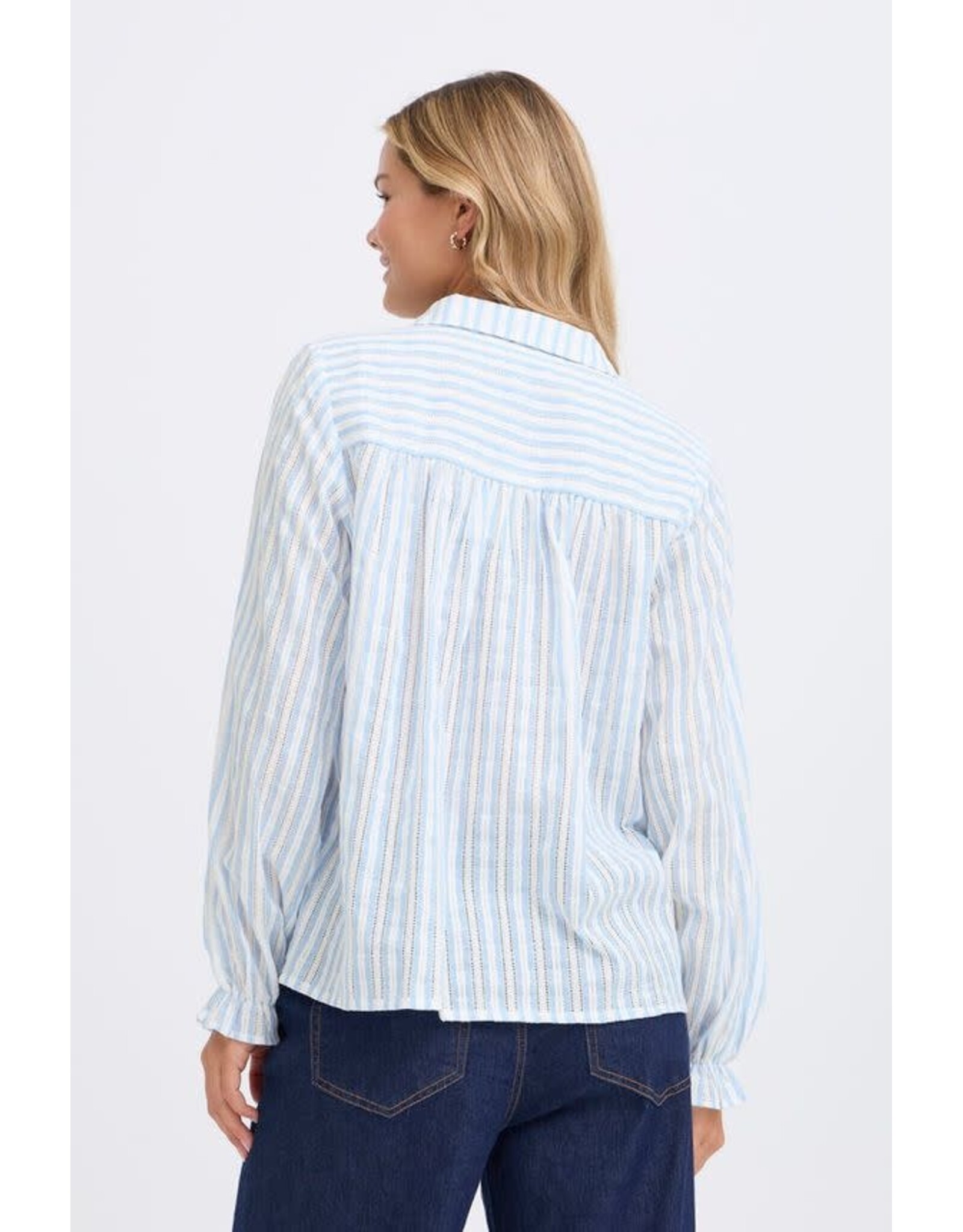 Fransa 34 shirt Fransa 20617441 freverly 900004051 blue stripe