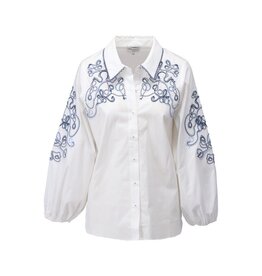 K-design 20 blouse K-design met borduursel C702L white