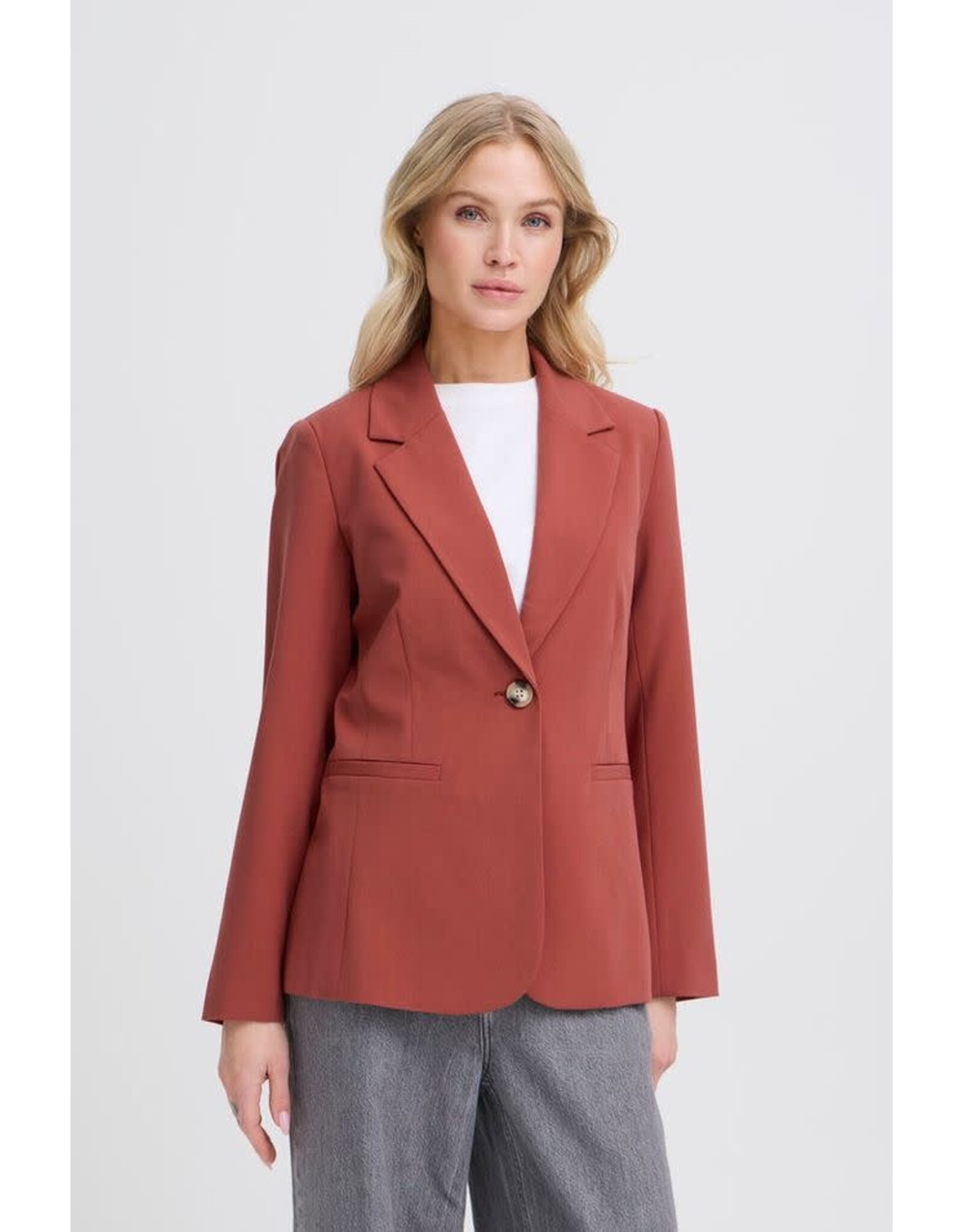 B.Young 44 blazer B.young 20816136 bydanta 181438 marsala red