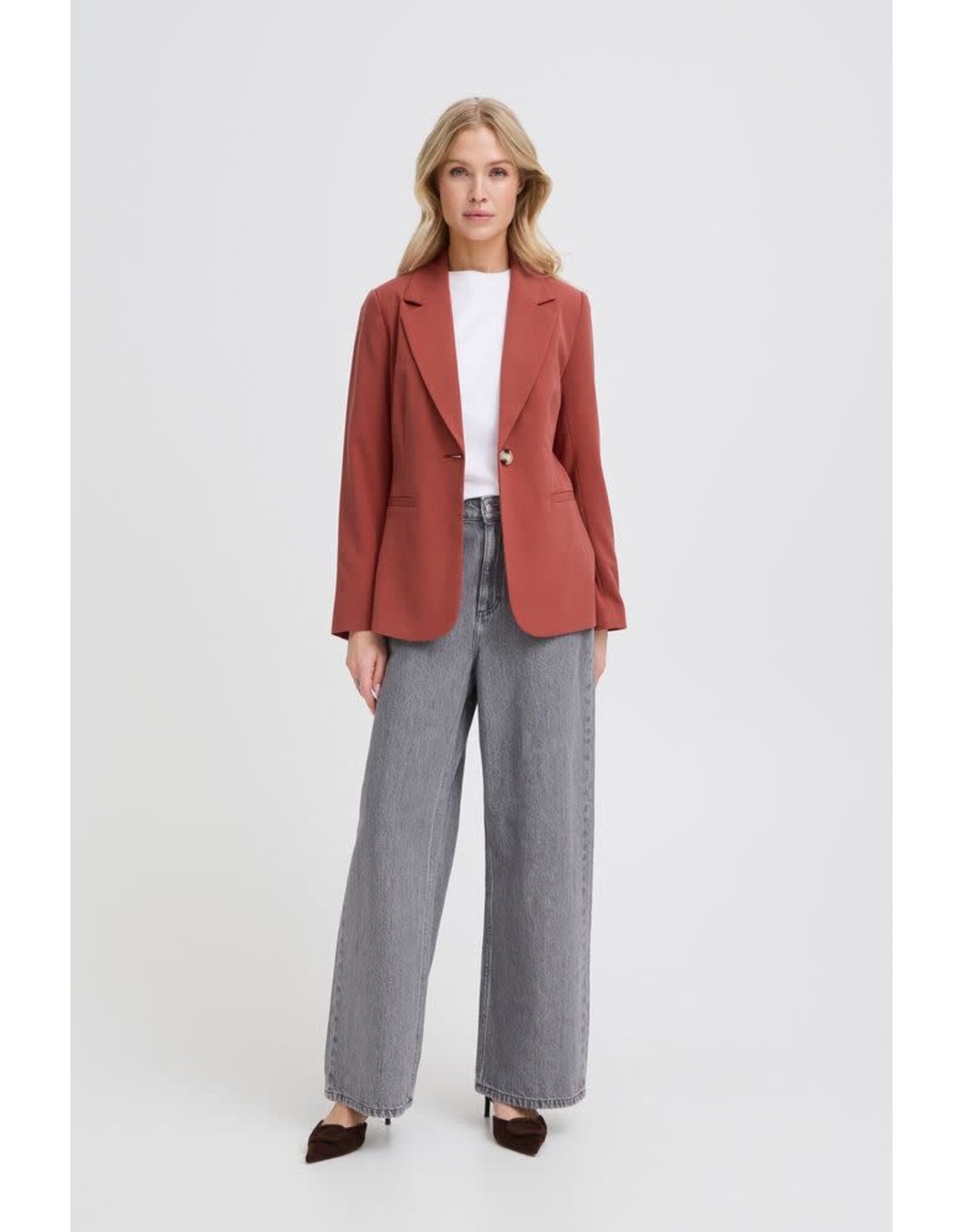 B.Young 44 blazer B.young 20816136 bydanta 181438 marsala red