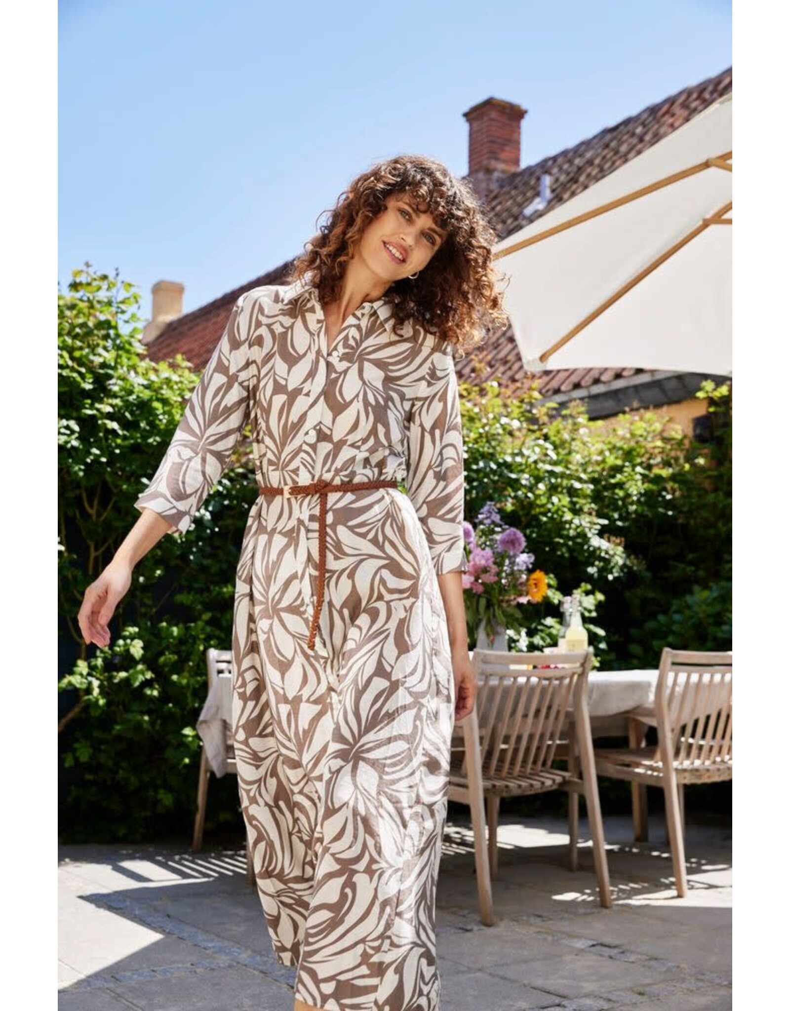 Fransa 34 jurk Fransa 20617634 frariana 6094 floral brown