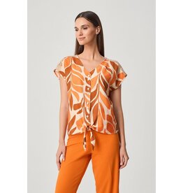 Batida 45 shirt batida 2525 orange bloom print