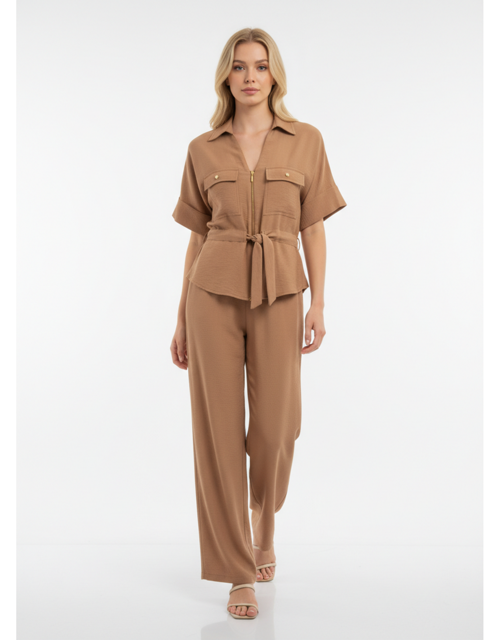 Batida 45 cardigan Batida rits 2481 chocolate