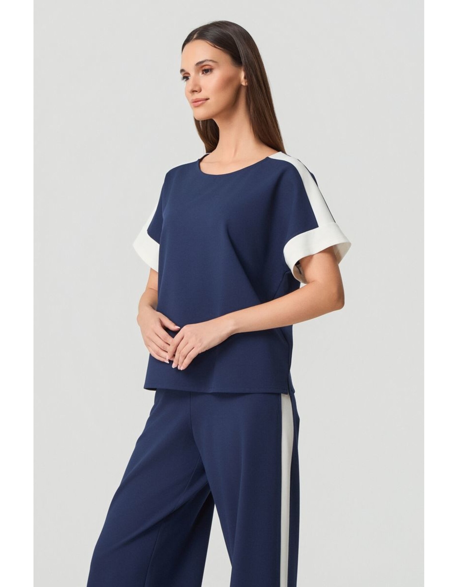 Batida 45 shirt batida 2493 navy blue ecru