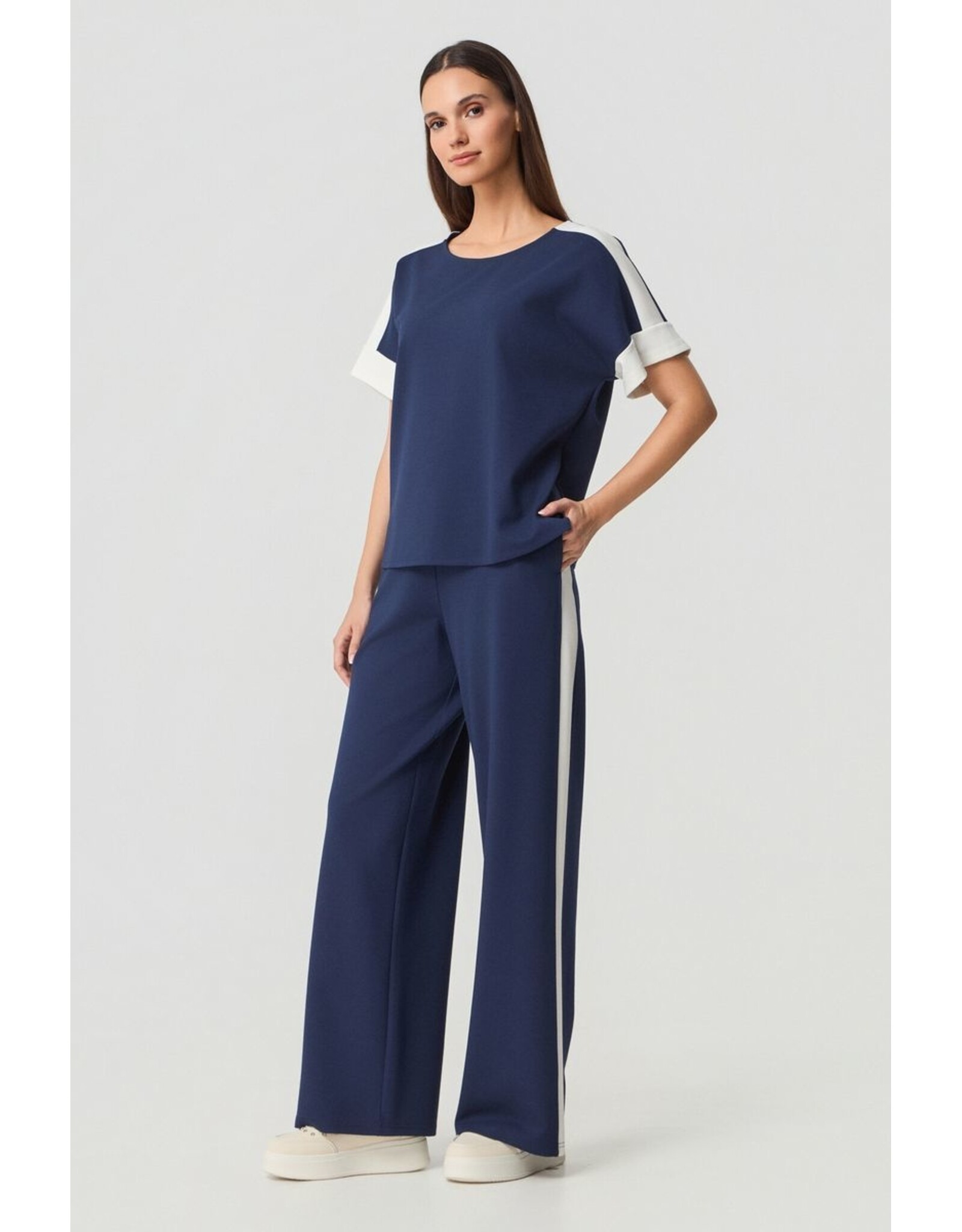 Batida 45 shirt batida 2493 navy blue ecru