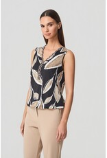 Batida 45 top Batida 2393 black sand leaves print