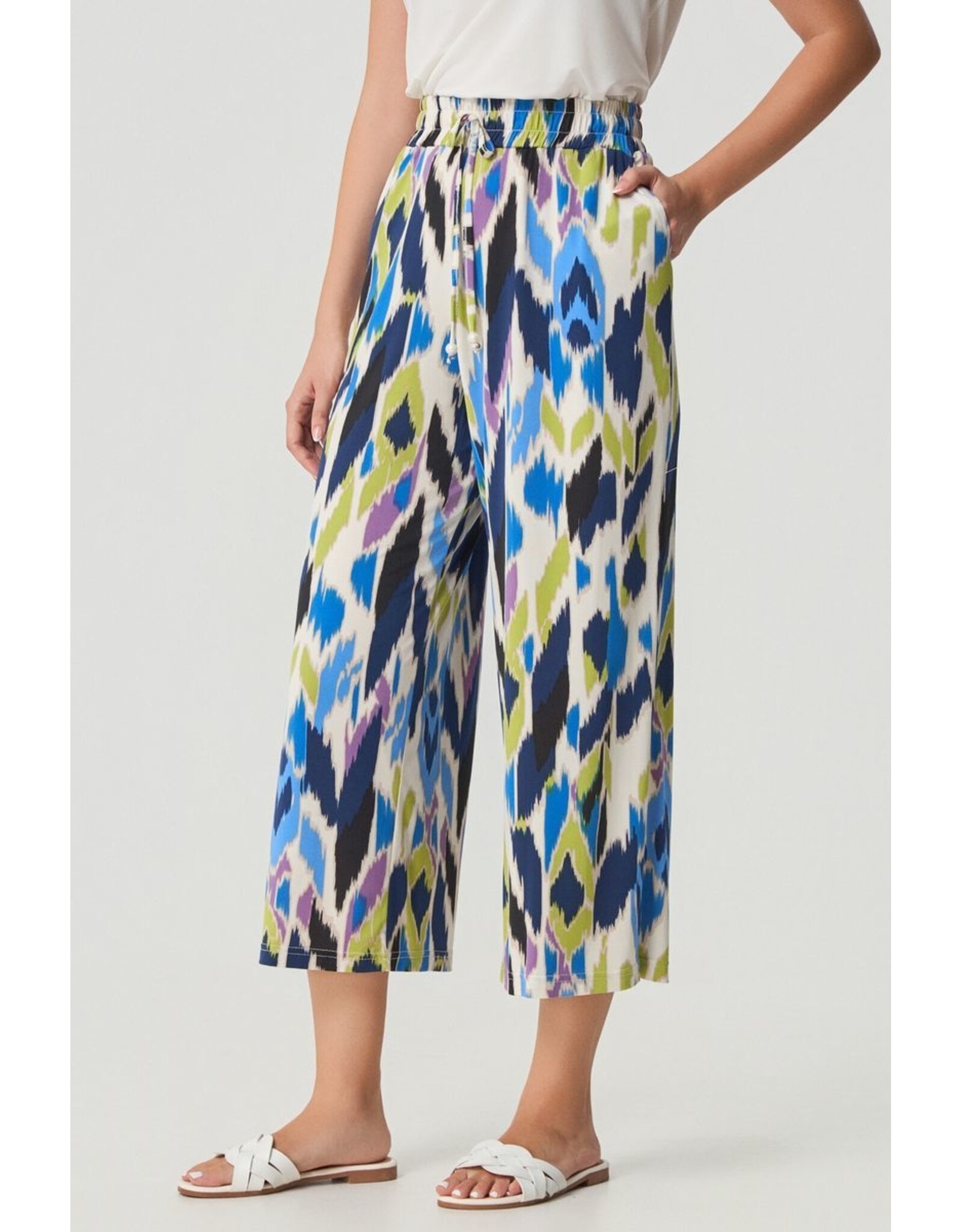 Batida 45 broek 7/8 Batida 2449 abstract puzzle print