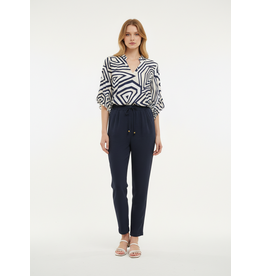 Batida 45 broek Batida 2434 effen navy blue