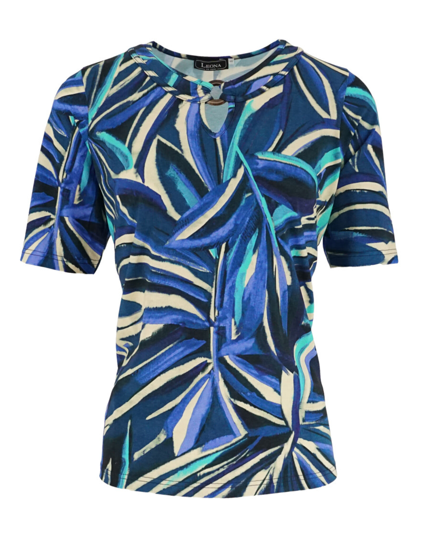 Leona per Donna 41 shirt Leona rh kmw 261.37.09 print 81 indigo